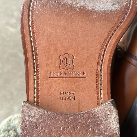 Peter Huber Dress Shoes Brown Leather Men’s Size 9.5 main image 9